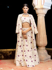 Floral Chikankari Lehenga