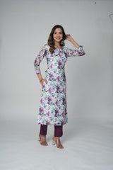 Stylish Floral Suit Set with Dupatta