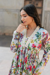 Stylish Floral naira pattern Kurta & Pant