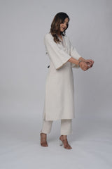 Off White Kurta and Pant