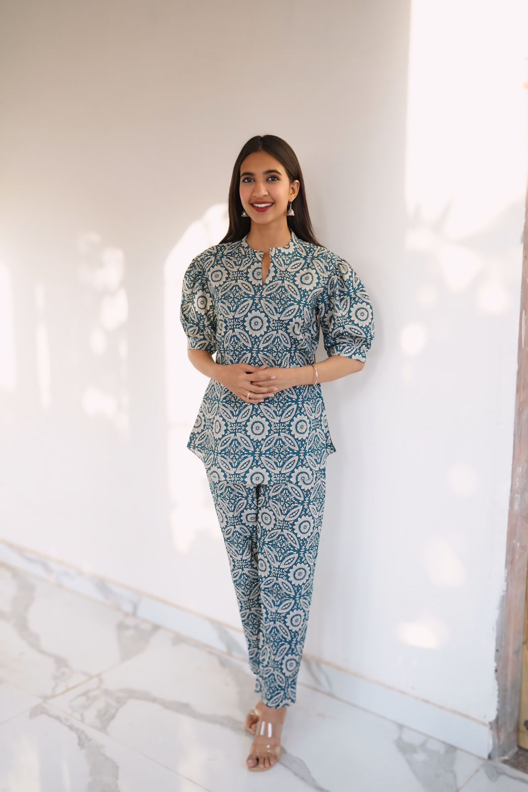 Stylish Cotton Fusion Co-ord Set